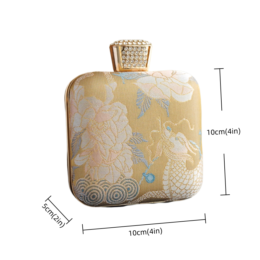 Intangible Cultural Heritage Song Brocade Silk Chain Shoulder Crossbody Bag New Chinese Style Perfume Bag