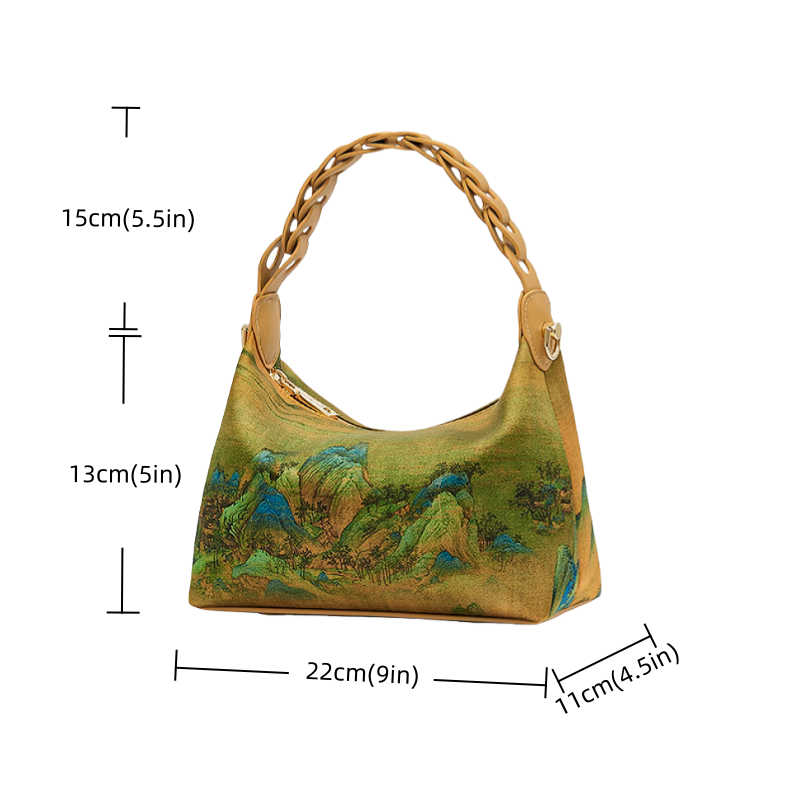New Chinese style mulberry silk handbag