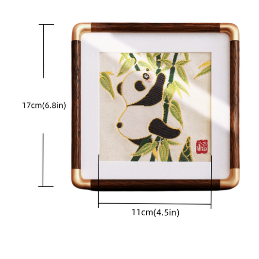 Panda embroidery ornaments