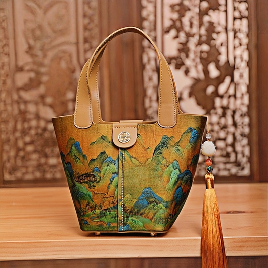 New Chinese style mulberry silk handbag