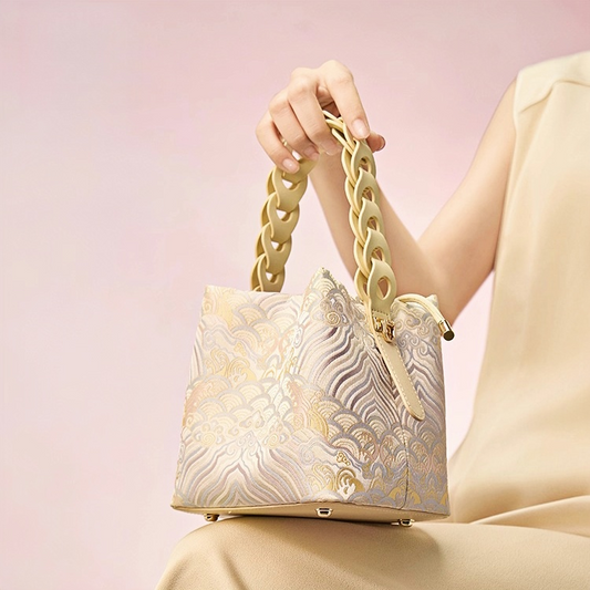 National style new Chinese brocade jacquard handbag