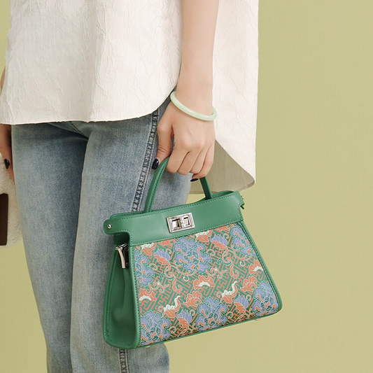 Intangible Cultural Heritage Song Brocade Embroidery Shoulder Crossbody Bag