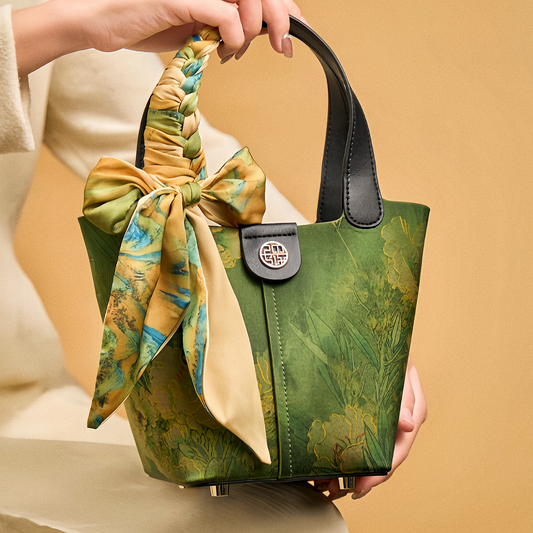 Xiangyunsha printed handbag