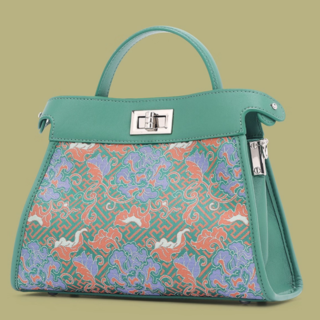 Intangible Cultural Heritage Song Brocade Embroidery Shoulder Crossbody Bag