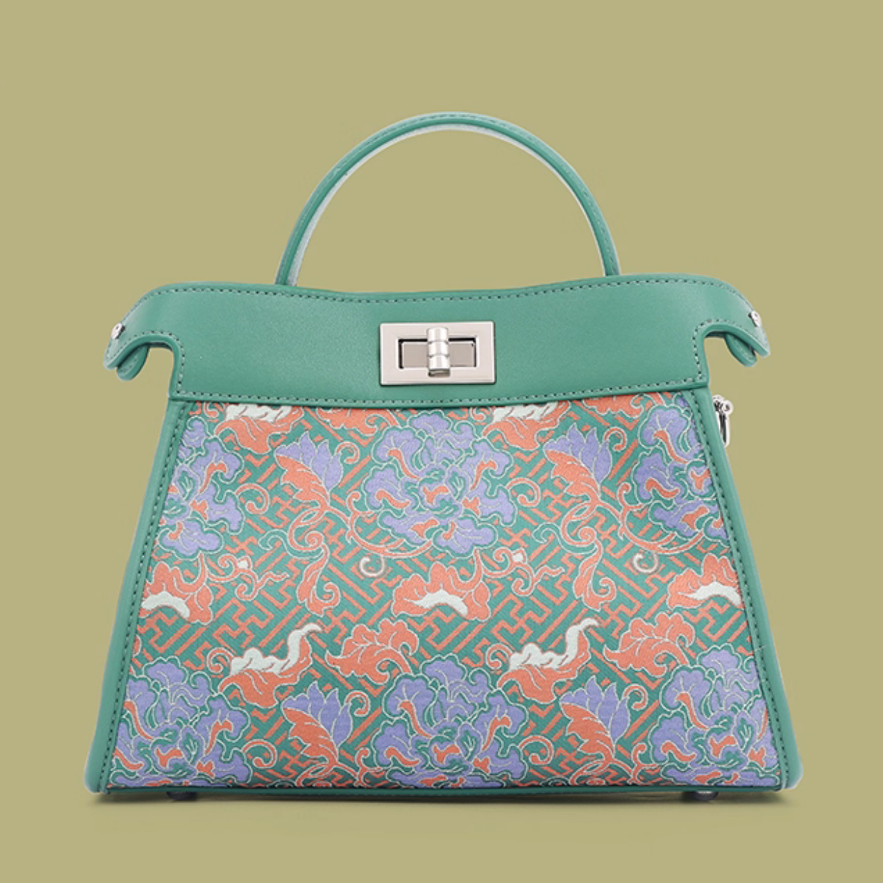 Intangible Cultural Heritage Song Brocade Embroidery Shoulder Crossbody Bag
