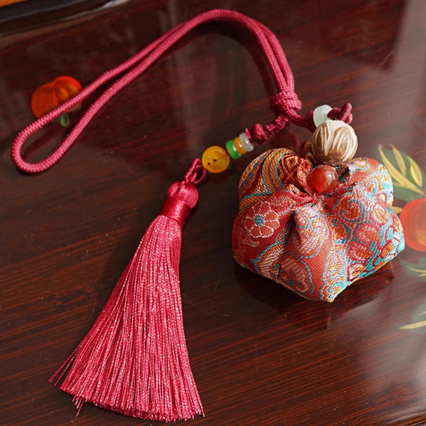 Intangible Cultural Heritage Song Brocade Lotus Sachet Pendant