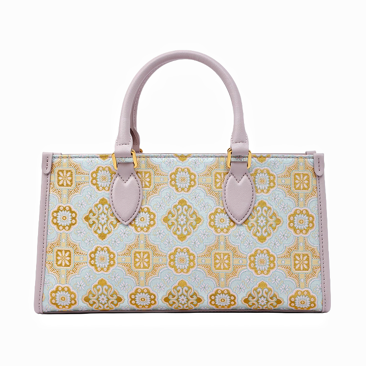 Intangible Cultural Heritage Gold Weaving Song Brocade Handbag Lanjin Sihe Ruyi Pattern Bag New Chinese Style Shoulder Bag for Women