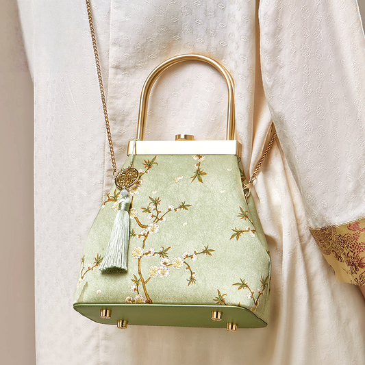 New Chinese style mulberry silk handbag