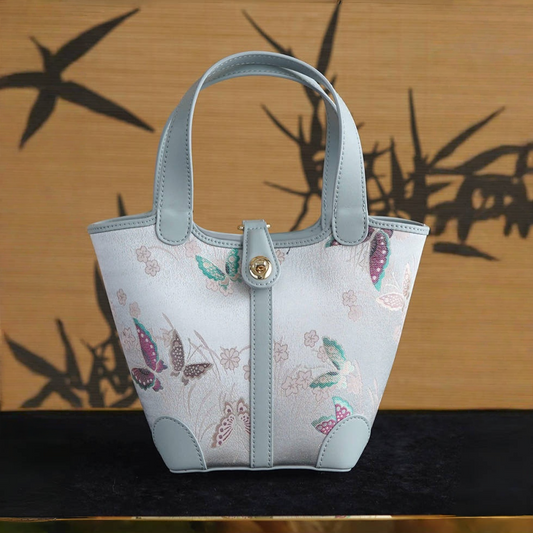 Intangible Cultural Heritage Song Brocade Bucket Bag
