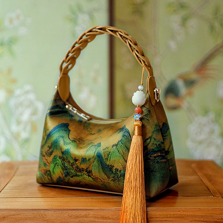 New Chinese style mulberry silk handbag