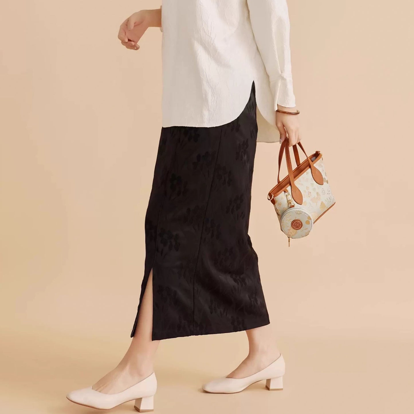 Intangible Cultural Heritage Song Dynasty Brocade Embroidered Flower Tote Bag