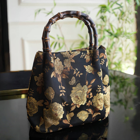 Songjin silk butterfly shadow flowing bamboo handbag