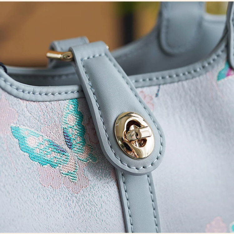 Intangible Cultural Heritage Song Brocade Bucket Bag