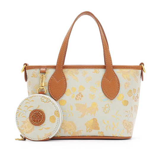 Intangible Cultural Heritage Song Dynasty Brocade Embroidered Flower Tote Bag