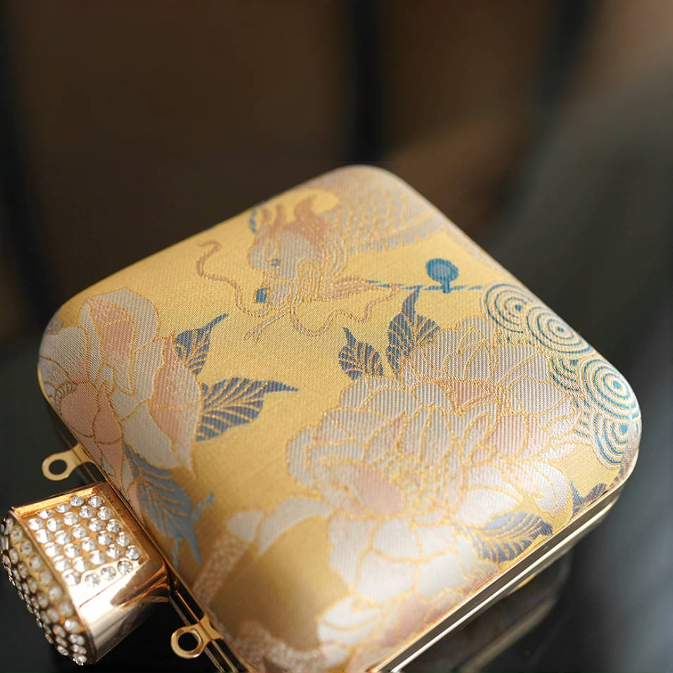 Intangible Cultural Heritage Song Brocade Silk Chain Shoulder Crossbody Bag New Chinese Style Perfume Bag