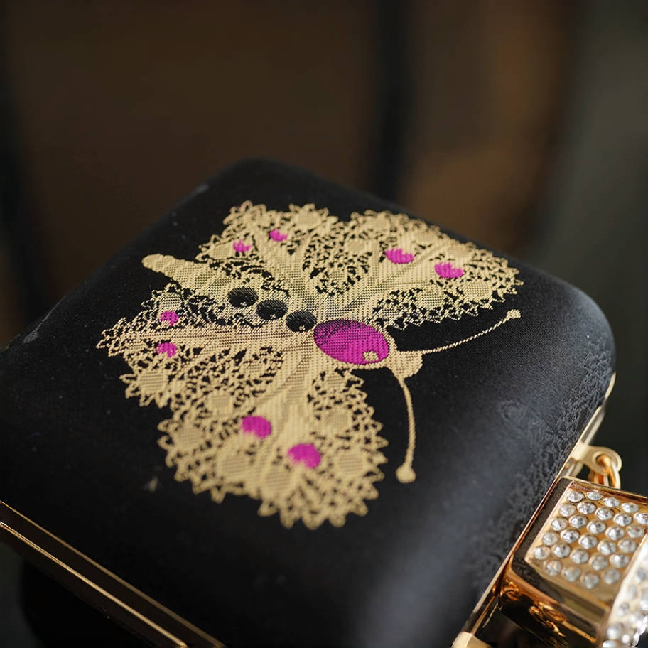 Intangible Cultural Heritage Song Brocade Silk Chain Shoulder Crossbody Bag New Chinese Style Perfume Bag