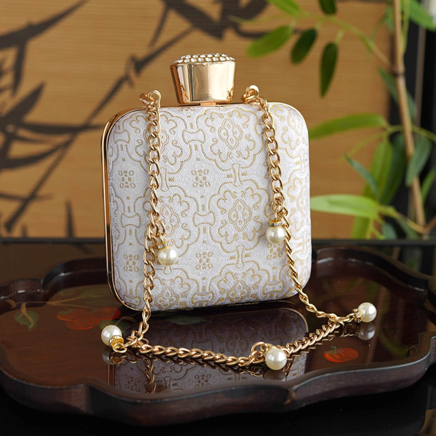 Intangible Cultural Heritage Song Brocade Silk Chain Shoulder Crossbody Bag New Chinese Style Perfume Bag