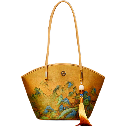 New Chinese style brocade jacquard handbag