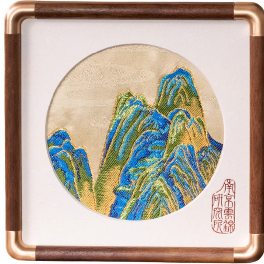 Wedding gifts, intangible cultural heritage handmade high-end gift ornaments for girlfriends, sisters, brides, six pieces of eternal love ornaments, six pieces of a thousand miles of rivers and mountains