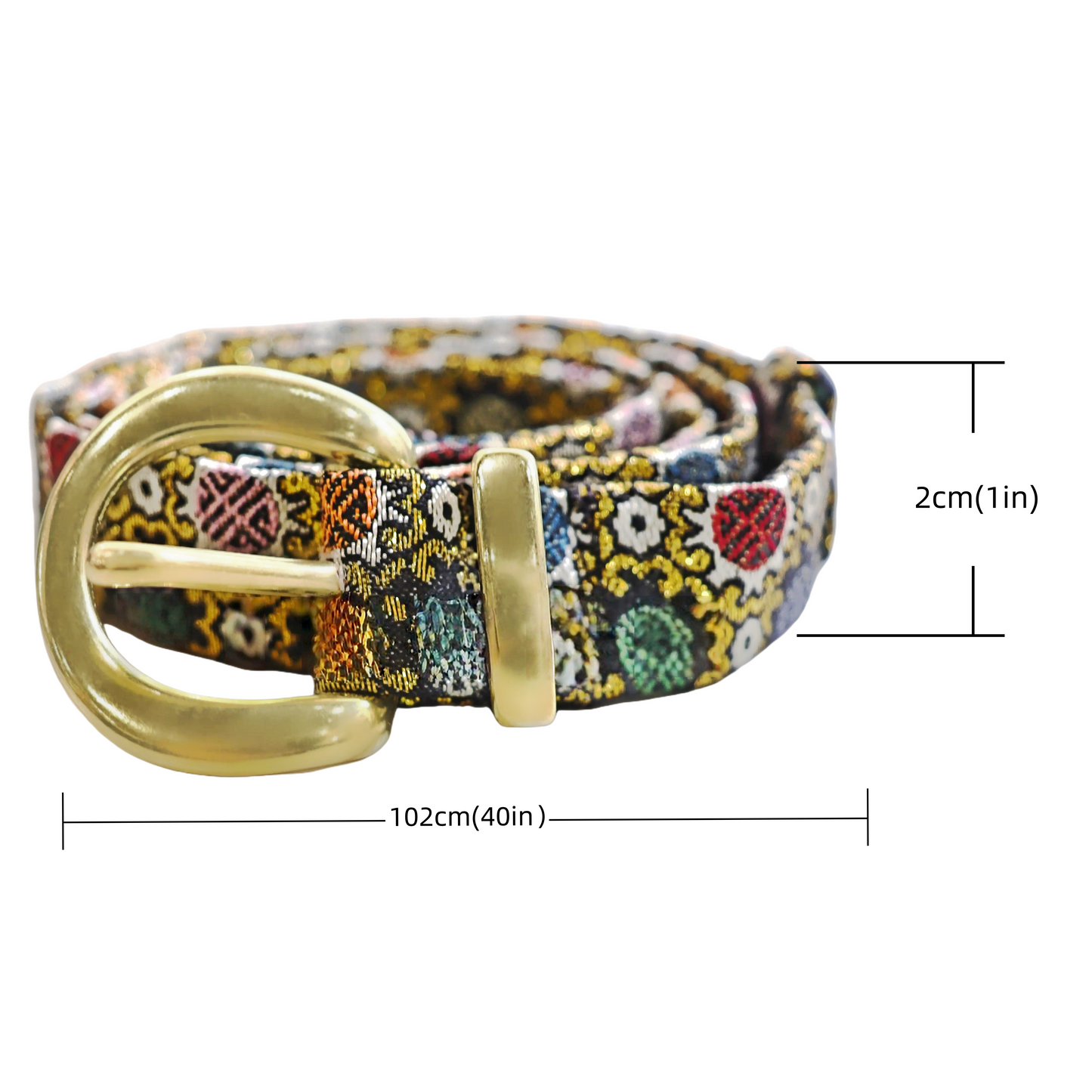 Nanjing brocade metal buckle belt