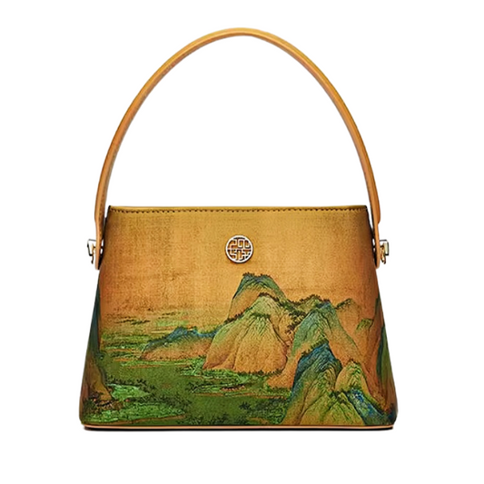 New Chinese mulberry silk handbag