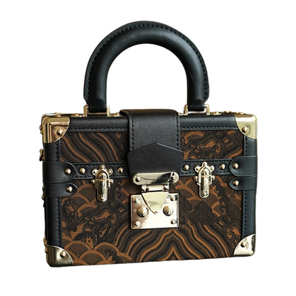High-end niche non-legacy Song brocade light luxury style small handbag new Chinese style handbag jewelry crossbody bag