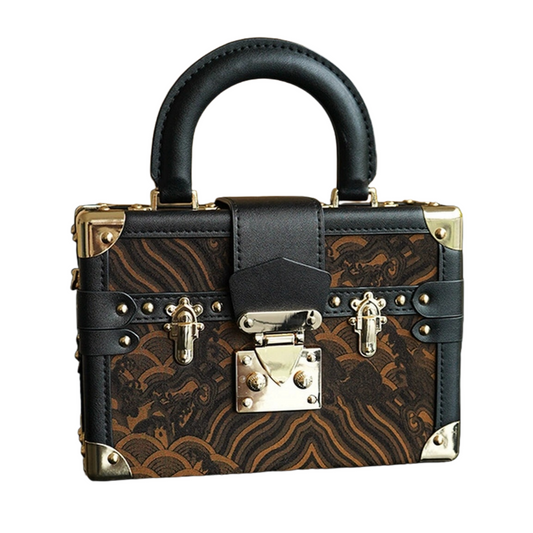 High-end niche non-legacy Song brocade light luxury style small handbag new Chinese style handbag jewelry crossbody bag