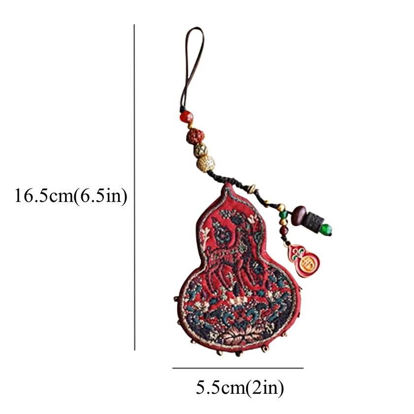 Suzhou embroidery silk gourd mobile phone pendant new Chinese style national style hand-embroidered pendant car bag pendant accessories