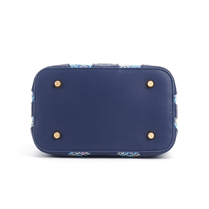 Zhuang brocade ring bag all-match high-end new Chinese style hand-held shoulder bag genuine leather women's bag