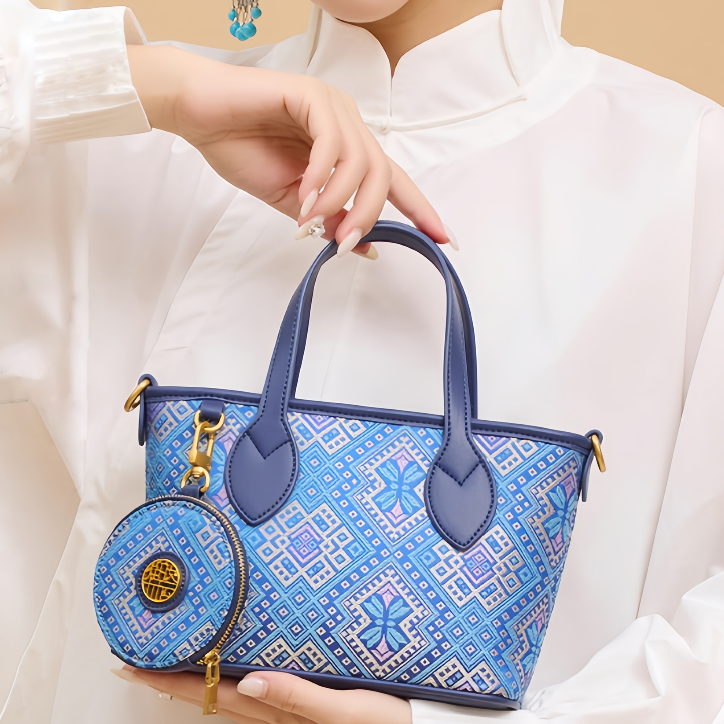 New Chinese style bag handbag tote bag cheongsam bag