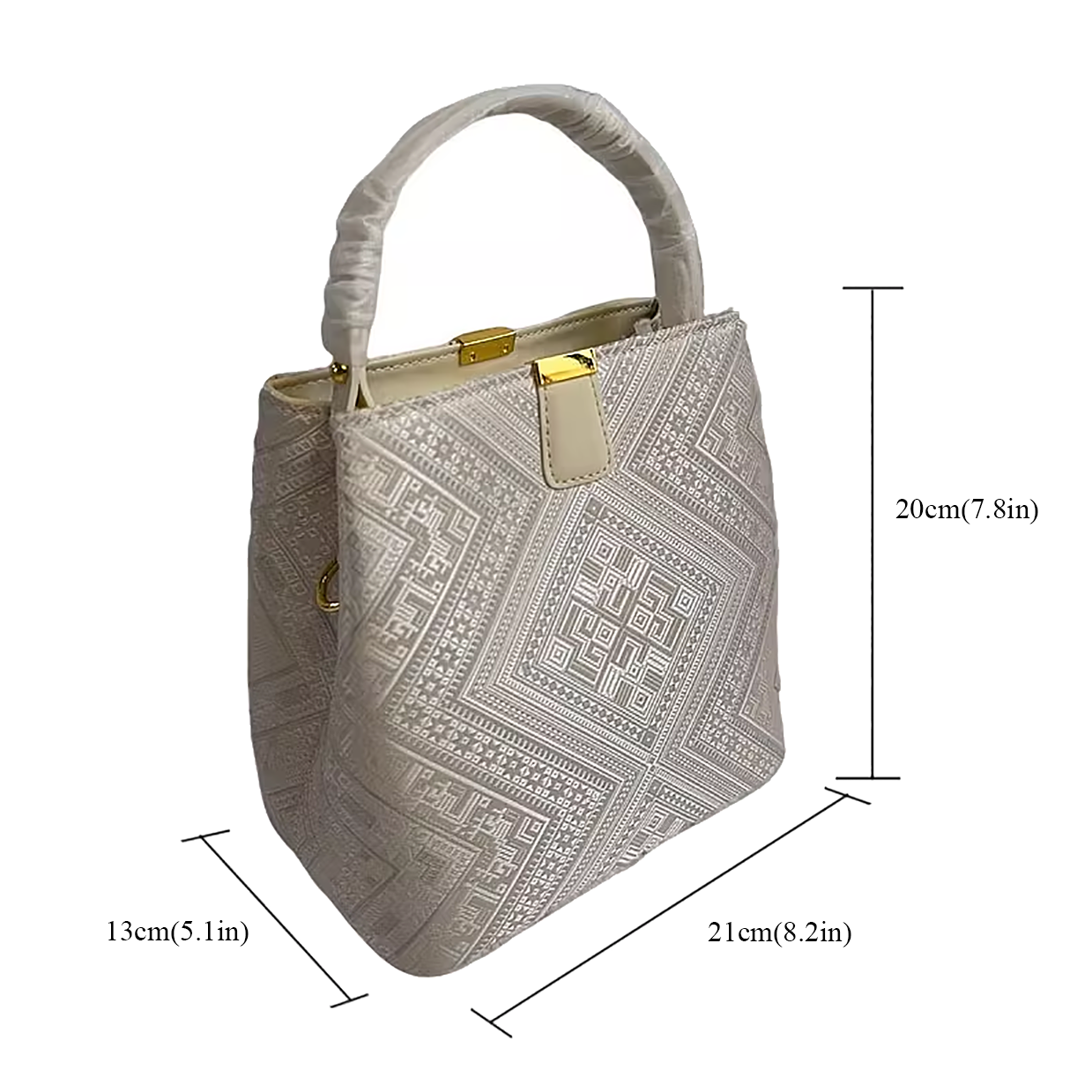 New Chinese style bag, handbag, bucket bag, cheongsam bag