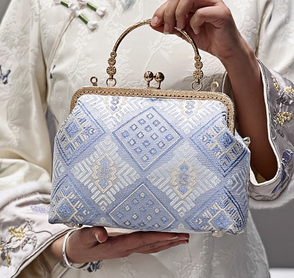Guangxi Zhuang Brocade Pattern New Chinese Ethnic Style Crossbody Bag