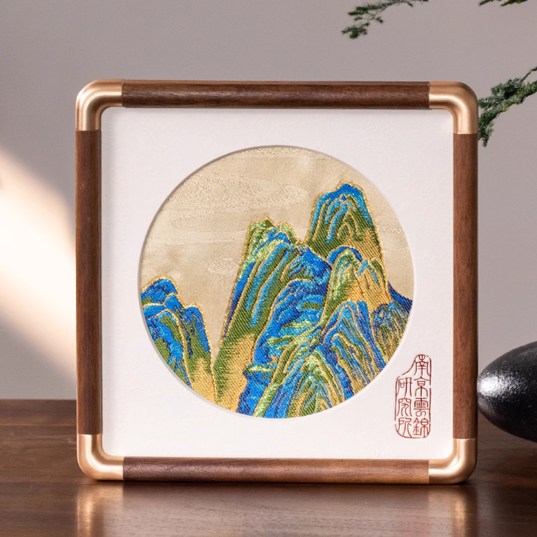Wedding gifts, intangible cultural heritage handmade high-end gift ornaments for girlfriends, sisters, brides, six pieces of eternal love ornaments, six pieces of a thousand miles of rivers and mountains