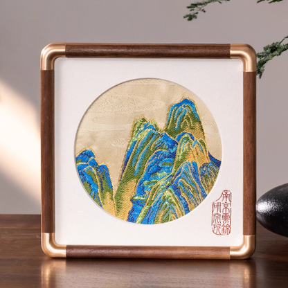 Wedding gifts, intangible cultural heritage handmade high-end gift ornaments for girlfriends, sisters, brides, six pieces of eternal love ornaments, six pieces of a thousand miles of rivers and mountains
