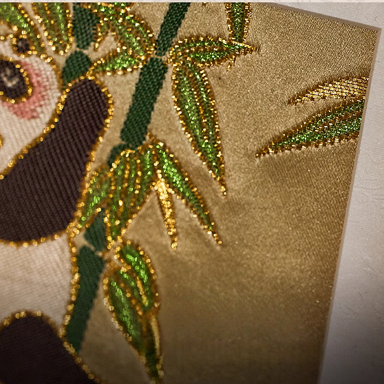 Panda embroidery ornaments