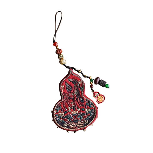 Suzhou embroidery silk gourd mobile phone pendant new Chinese style national style hand-embroidered pendant car bag pendant accessories
