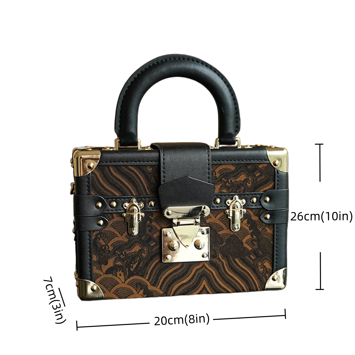High-end niche non-legacy Song brocade light luxury style small handbag new Chinese style handbag jewelry crossbody bag