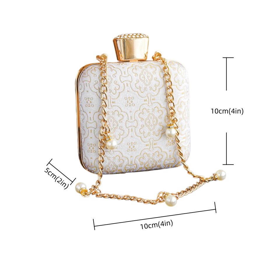 Intangible Cultural Heritage Song Brocade Silk Chain Shoulder Crossbody Bag New Chinese Style Perfume Bag