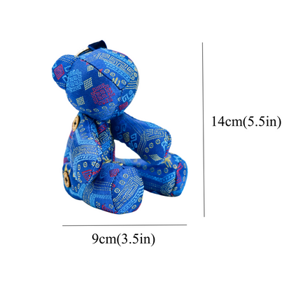 Guangxi Zhuang Brocade Mini Bear Bag Pendant Exquisite Handicraft Small Creative Pendant