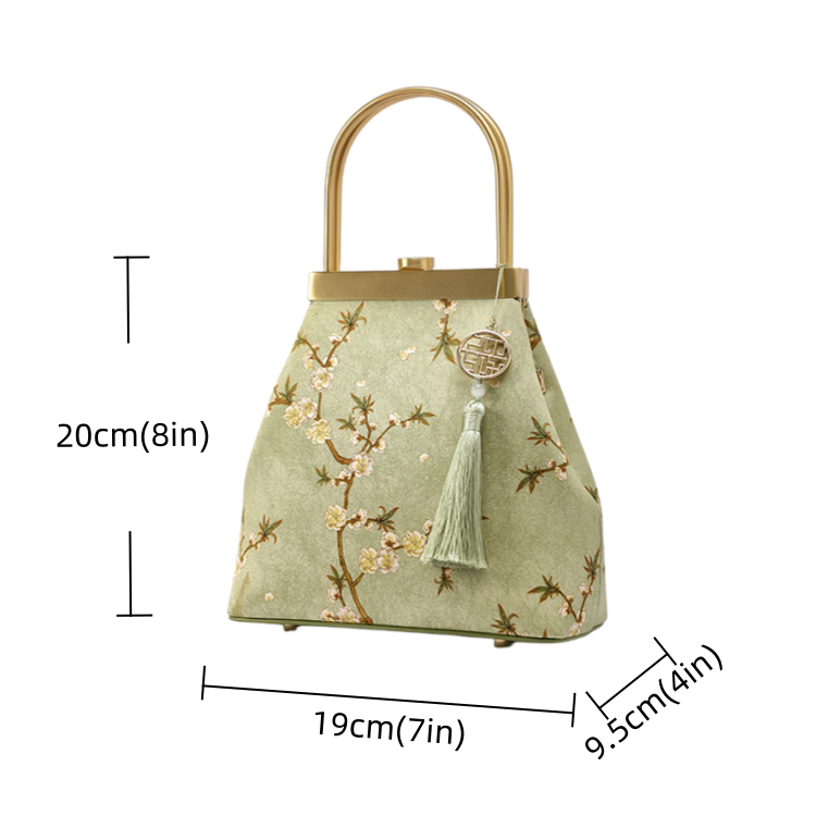 New Chinese style mulberry silk handbag