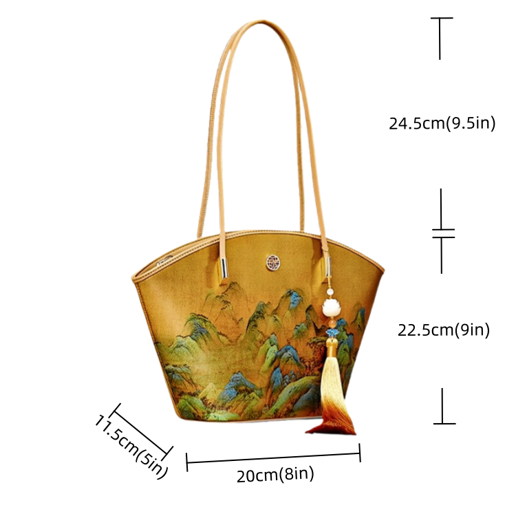 New Chinese style brocade jacquard handbag