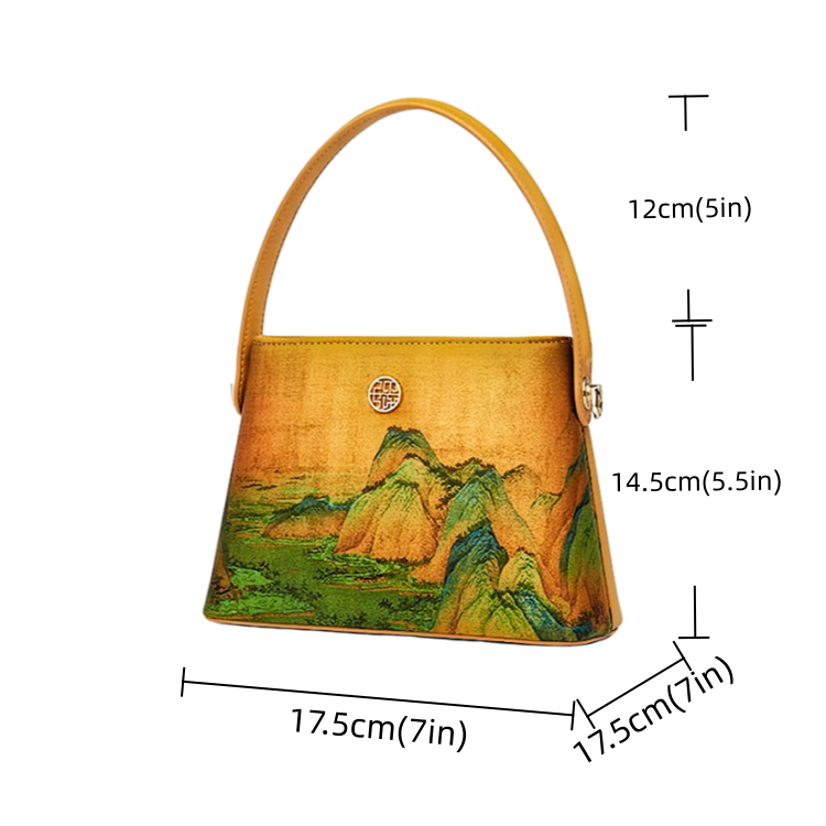 New Chinese mulberry silk handbag