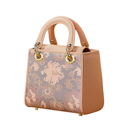 Intangible Cultural Heritage Song Brocade Peony Crossbody Handbag