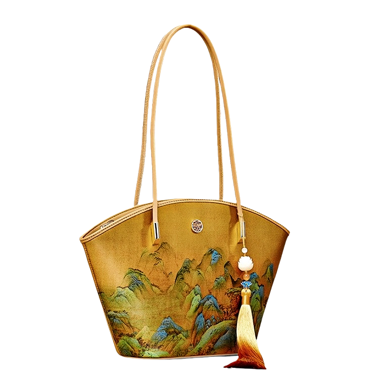 New Chinese style brocade jacquard handbag