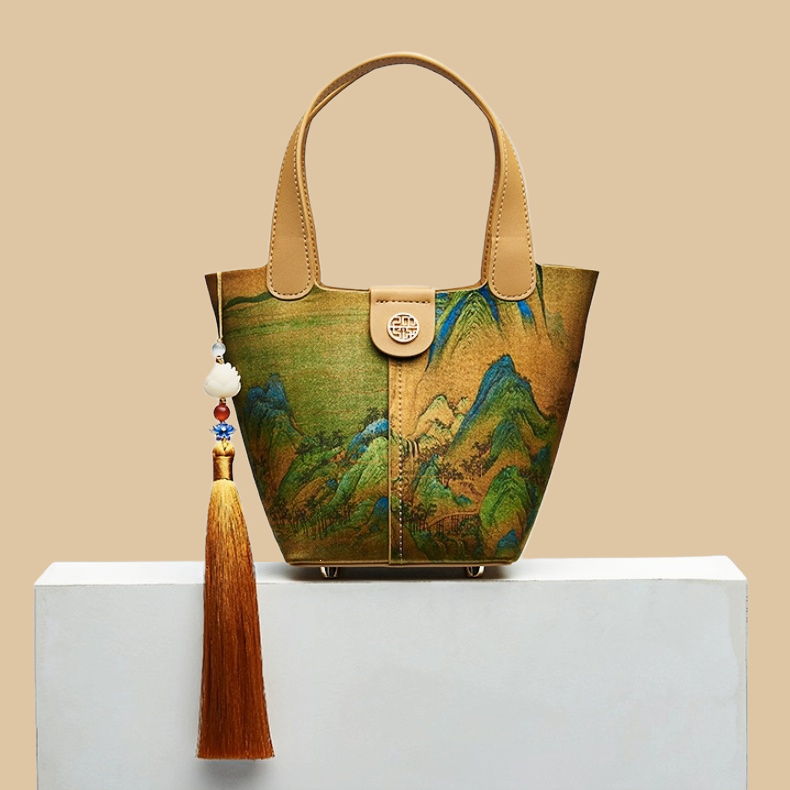 New Chinese style mulberry silk handbag