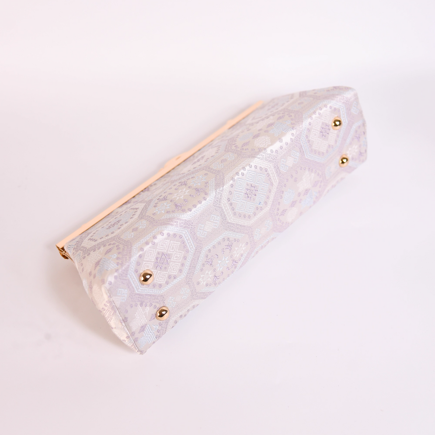 Intangible cultural heritage Zhuang brocade jacquard fabric unique ethnic style baguette bag