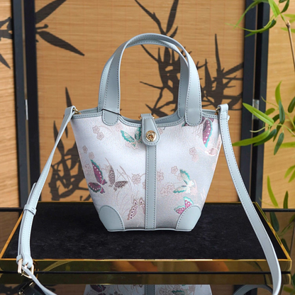 Intangible Cultural Heritage Song Brocade Bucket Bag
