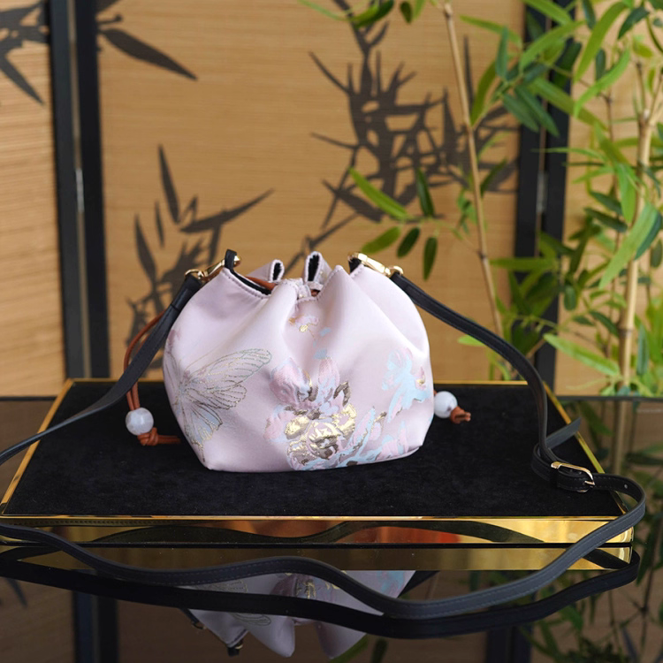 Songjin new Chinese style women's bag retro hand-held crossbody mobile phone bucket bag