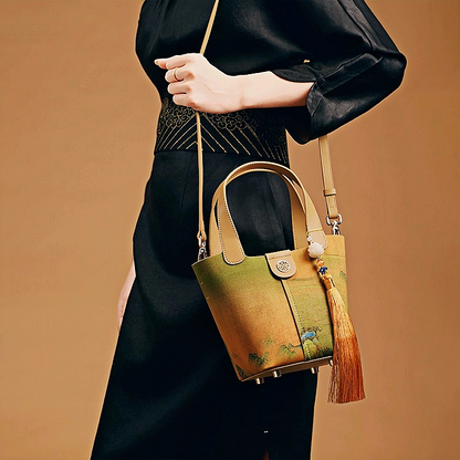 New Chinese style mulberry silk handbag
