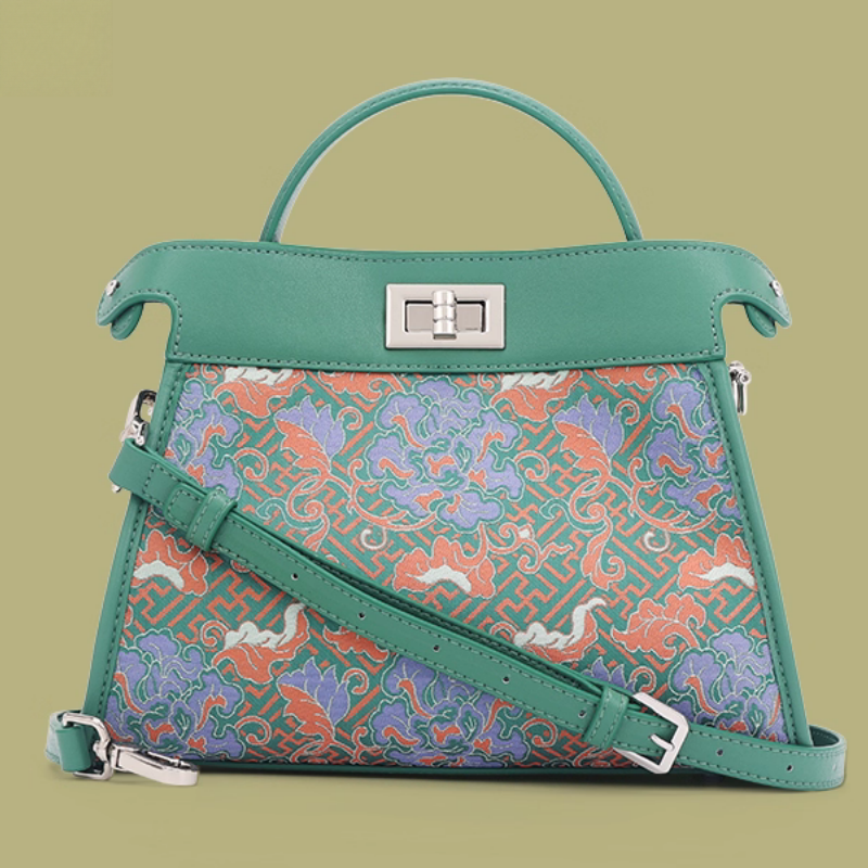 Intangible Cultural Heritage Song Brocade Embroidery Shoulder Crossbody Bag